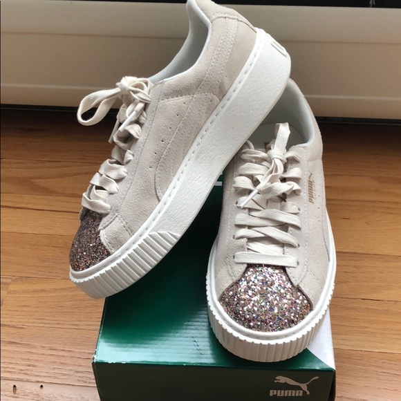 puma platform crushed gem